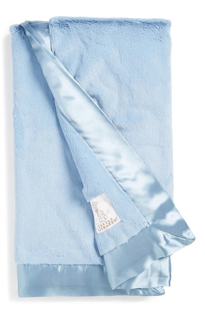 Little Giraffe Luxe Baby Blanket In Cornflower