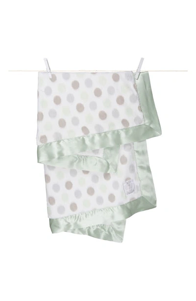 Shop Little Giraffe Luxe Dot Blanket In Celadon