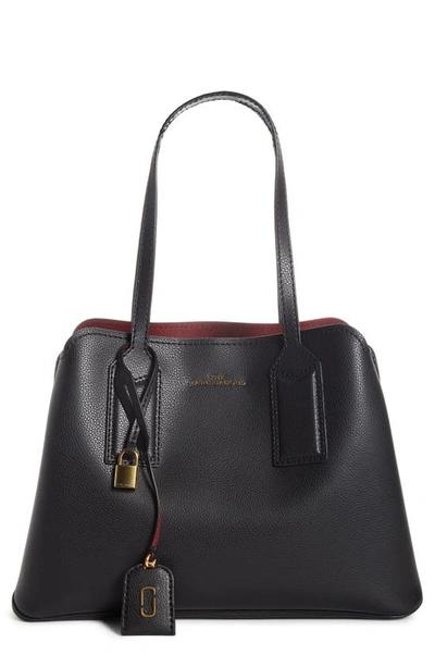 Shop Marc Jacobs The Editor Leather Tote In Black