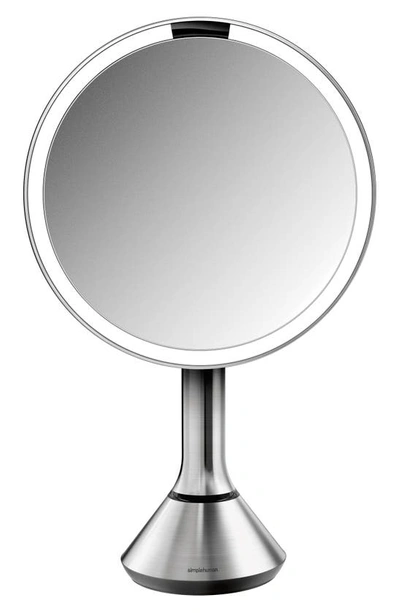Shop Simplehuman 8-inch Sensor Mirror With Brightness Control In Brushed Stainless Steel
