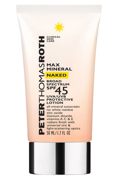 Shop Peter Thomas Roth Max Mineral Naked Spf 45 Broad Spectrum Protective Lotion Sunscreen, 1.7 oz