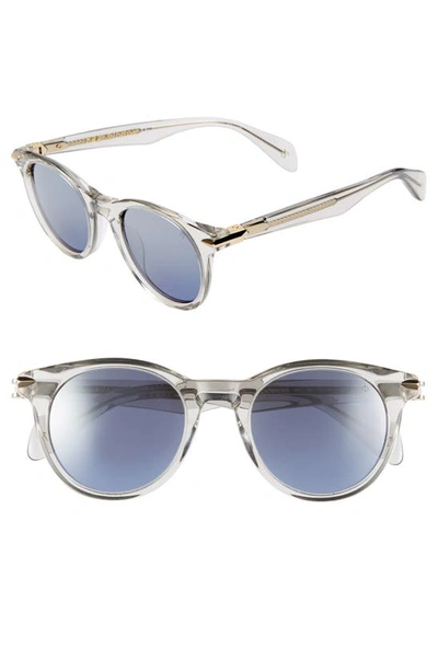 Shop Rag & Bone 49mm Round Sunglasses In Grey