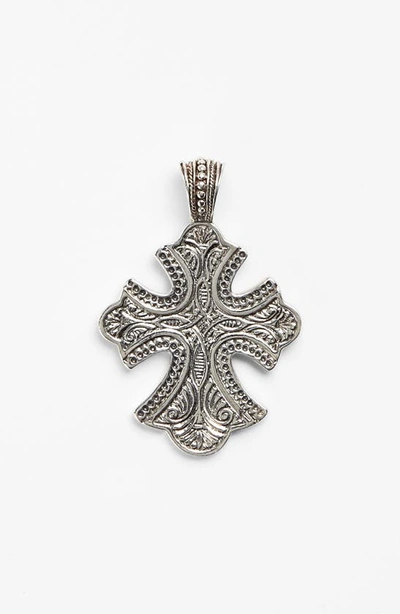 Shop Konstantino 'classics' Cross Pendant Necklace In Silver