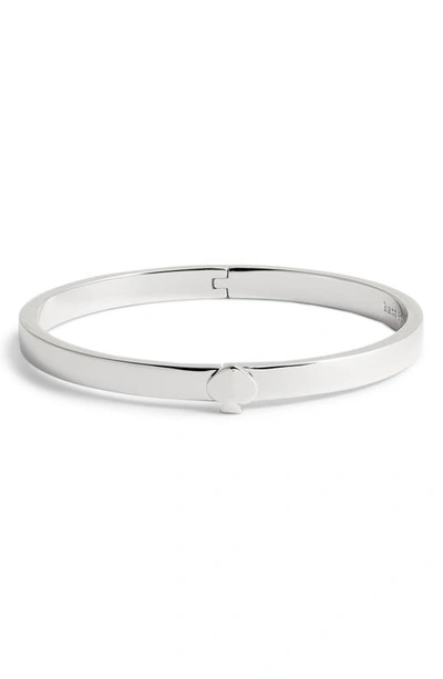 Shop Kate Spade Heritage Spade Bangle In Silver