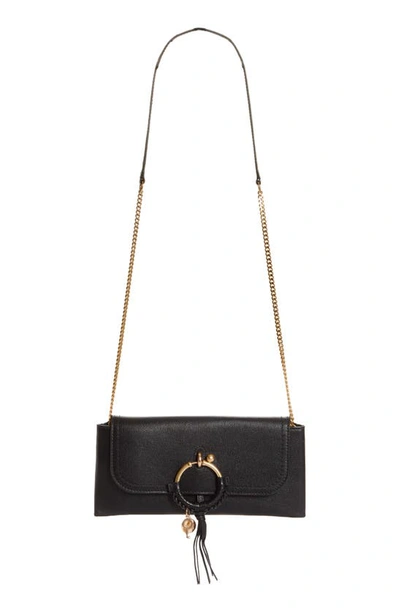 Shop See By Chloé Joan Leather Shoulder Bag In Black