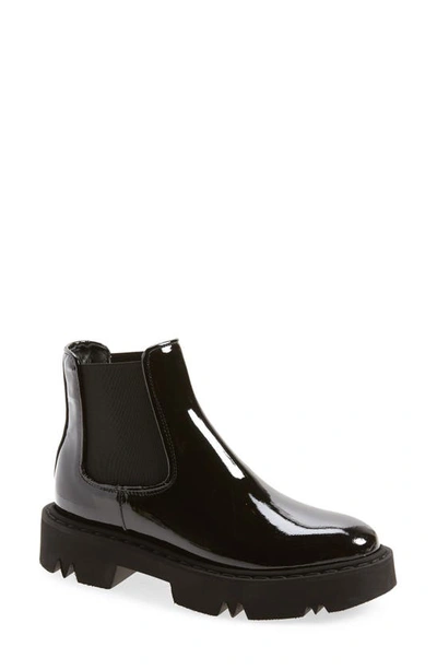 Shop Aquatalia Haylie Waterproof Chelsea Boot In Black Patent