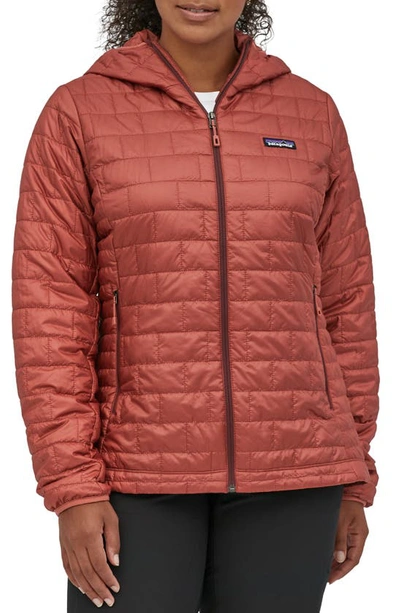 Shop Patagonia Nano Puff Hooded Water Resistant Jacket In Spre