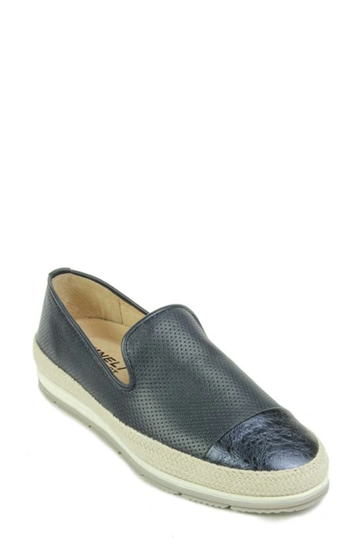 Shop Vaneli Qalila Slip-on Sneaker In Navy Leather