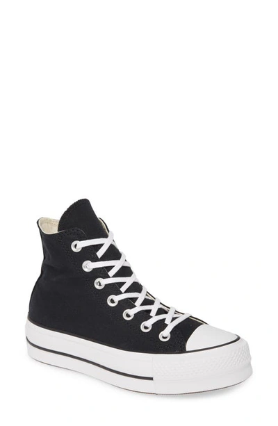 Shop Converse Chuck Taylor® All Star® Lift High Top Platform Sneaker In Black/ White/ White