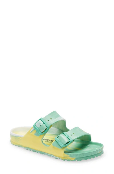 Shop Birkenstock Essentials Arizona Waterproof Slide Sandal In Multi Bold Jade Rubber