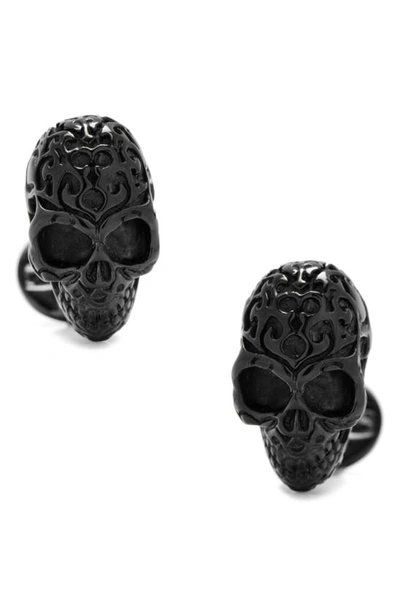 Shop Cufflinks, Inc Black Fatale Skull Cuff Links