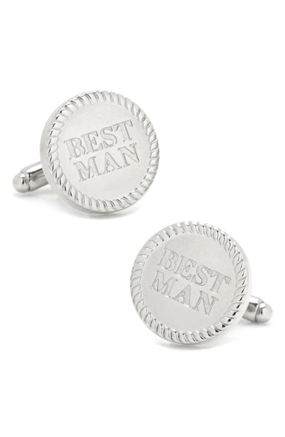 Shop Cufflinks, Inc Best Man Cuff Links In Silver