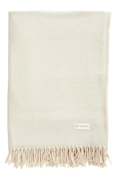 Shop Sferra Celine Throw In Silversage