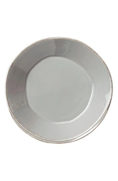 Vietri Lastra Stoneware Dinner Plate In Gray