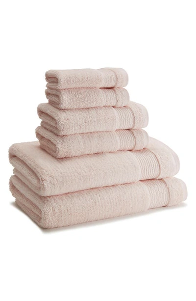 Shop Kassatex Pergamon Hand Towel In Powder Pink
