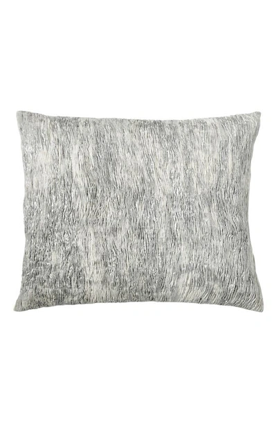 Shop Donna Karan Luna Pleated Tie Dye Accent Pillow In Platinum