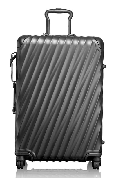 Shop Tumi 19 Degree Aluminum 26-inch Short Trip Wheeled Packing Case In Matte Black