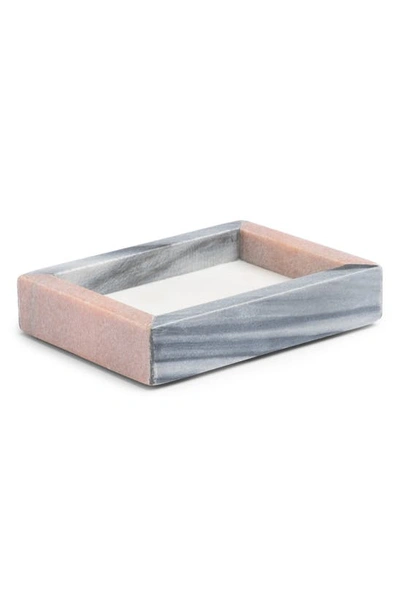 Shop Kassatex Tripoli Marble Soap Dish In Multi