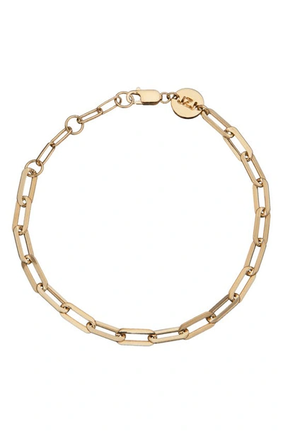 Shop Jennifer Zeuner Maggie Chain Link Bracelet In Yellow Gold