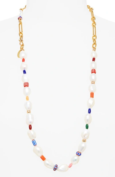 Shop Lizzie Fortunato Daydream Genuine Pearl Beaded Necklace