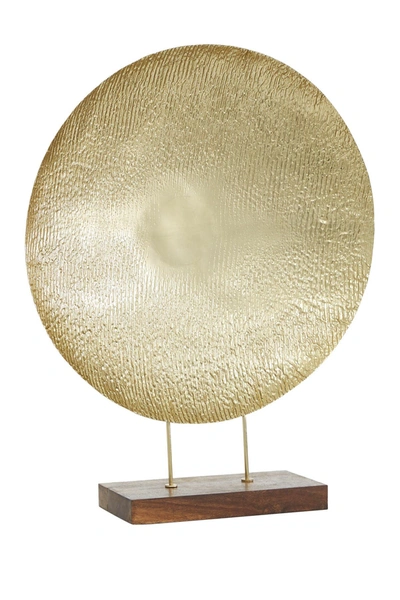 Willow Row Gold Metal Contemporary Sculpture In Gold