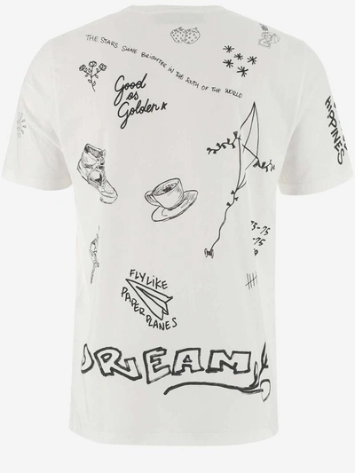 Shop Golden Goose T-shirts And Polos In White/black/grey