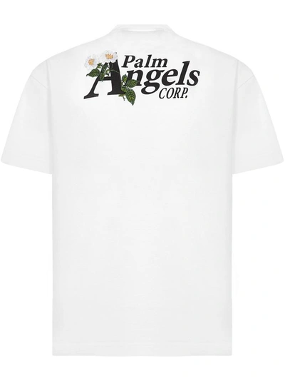 Shop Palm Angels T-shirts And Polos White