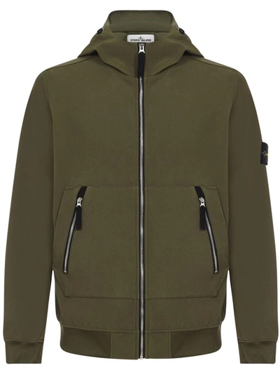 Shop Stone Island Coats Green