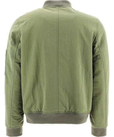 Shop A.p.c. "gregoire" Bomber Jacket In Green