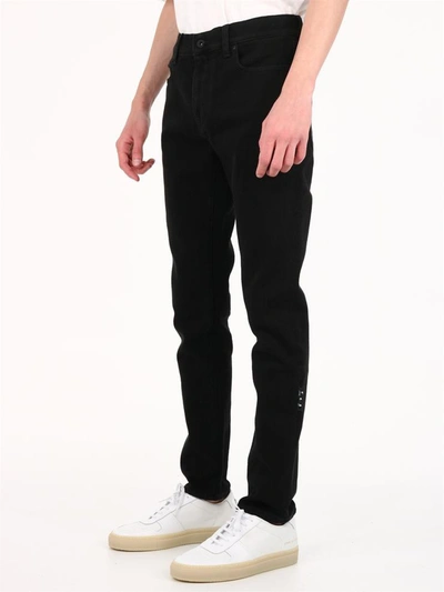 Shop Off-white Skinny Jeans Diagonal Pocket In Black