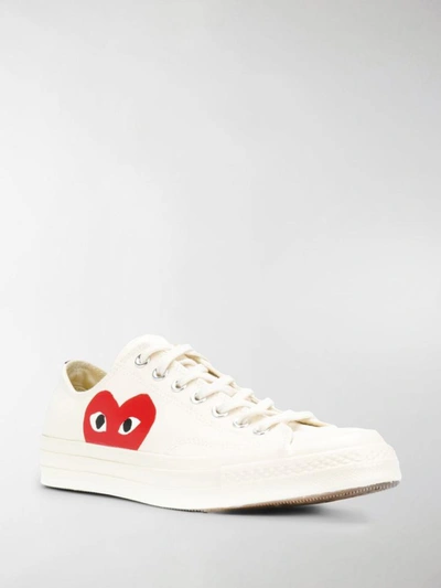 Shop Comme Des Garçons Comme Des Garcons Sneakers Cream