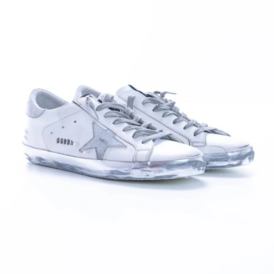 Shop Golden Goose Sneakers In White - Silver