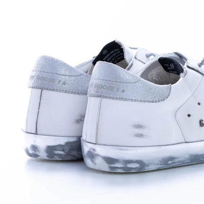 Shop Golden Goose Sneakers In White - Silver