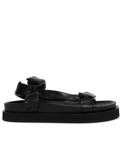 Shop Jil Sander Black Sandals