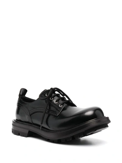 Shop Alexander Mcqueen Flat Shoes Black