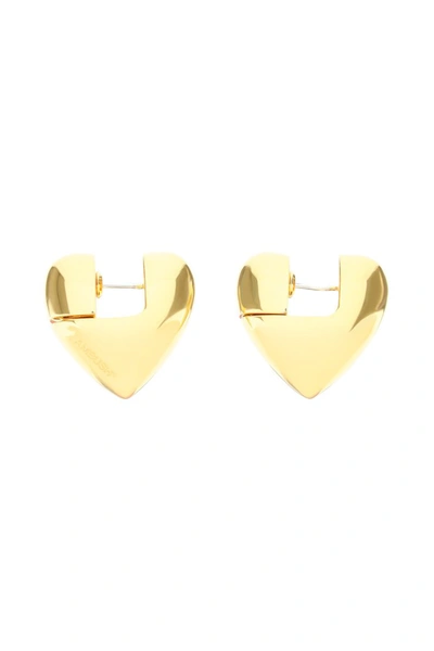 Shop Ambush Small Solid Heart Earrings In Gold