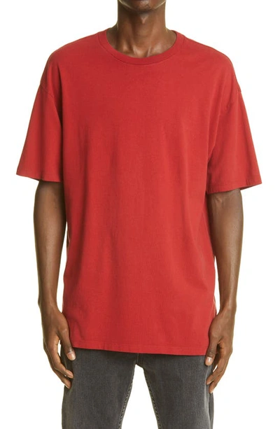 Shop Ksubi E Biggie Crewneck T-shirt In Red