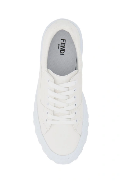 Shop Fendi Force Sneakers In Ultrawhite Bianco