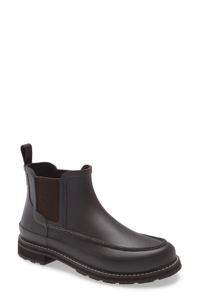 Shop Hunter Moc Toe Waterproof Chelsea Rain Boot In Nessy