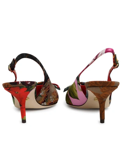 Shop Dolce & Gabbana Multicolor Slingback Pumps