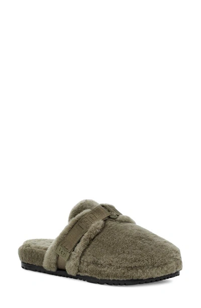 Shop Ugg (r) Fluff It Slipper With Genuine Shearling Lining In Burnt Olive