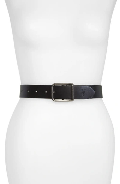 Allsaints Leather Belt In Black