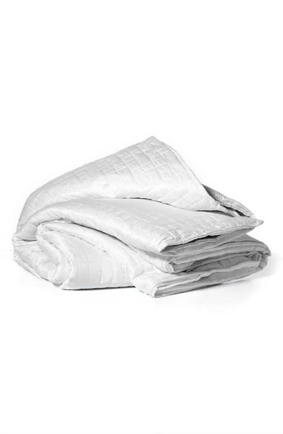 Shop Gravity Cooling Weighted Blanket In White
