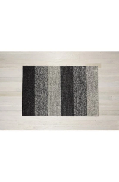 Shop Chilewich Marble Stripe Indoor/outdoor Utility Mat In Salt And Pepper