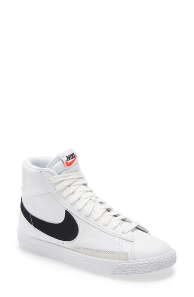 Shop Nike Blazer Mid Sneaker In White/ Black
