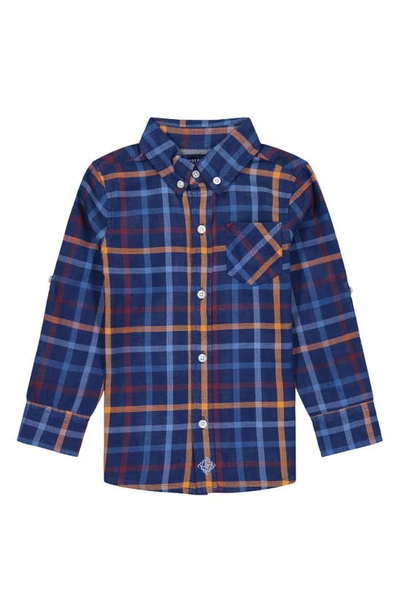 Shop Andy & Evan Kids' Plaid Sport Shirt In Multi Color Check