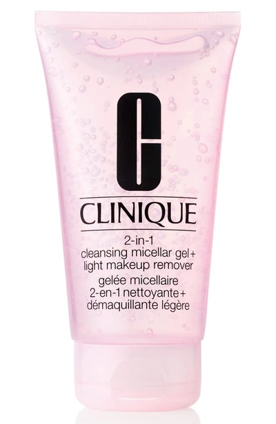 Shop Clinique 2-in-1 Cleansing Micellar Gel + Light Makeup Remover