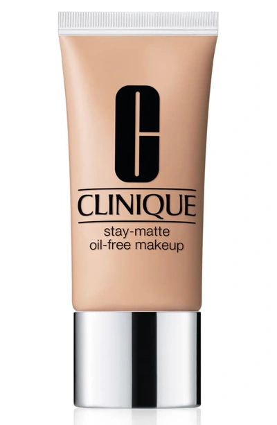 Shop Clinique Stay-matte Oil-free Makeup Foundation, 1 oz In 7 Cream Chamois