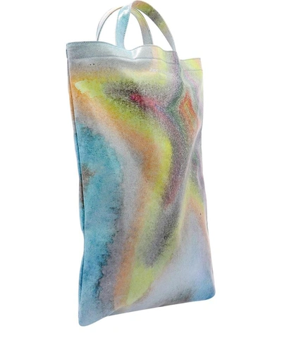 Shop Acne Studios "oilcloth" Handbag In Light Blue