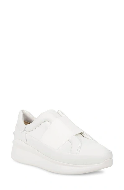 Shop Ugg Libu Slip-on Sneaker In White Leather